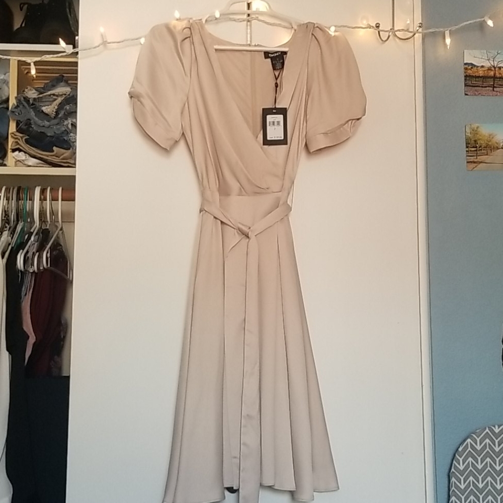 NWT DKNY Classy Champaign Dress